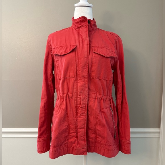 GAP Jackets & Blazers - Gap women’s red, casual, lightweight, long sleeved, zip jacket XS